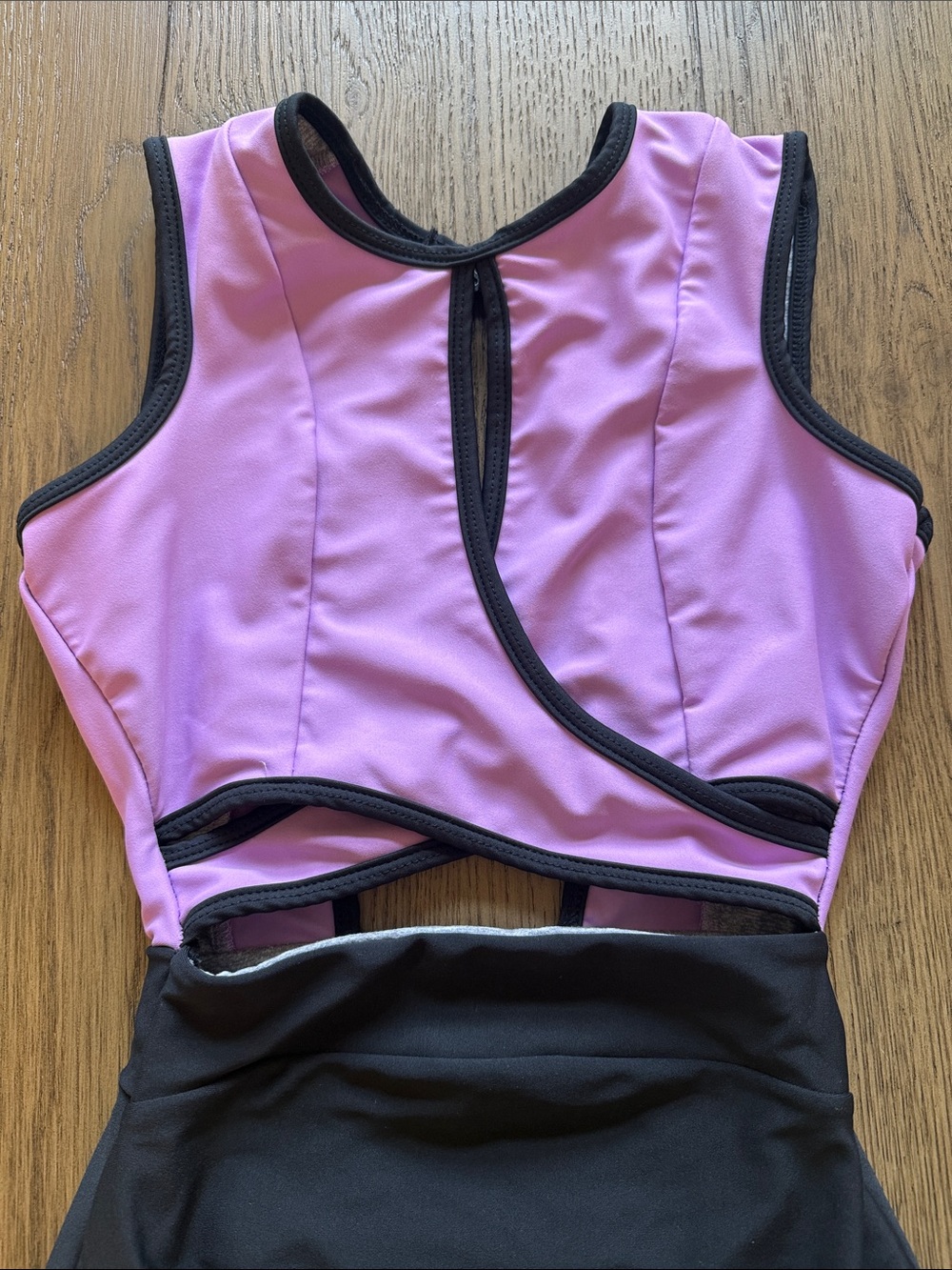 Five Dancewear Purple and Black Leotard - Picture 2 of 4